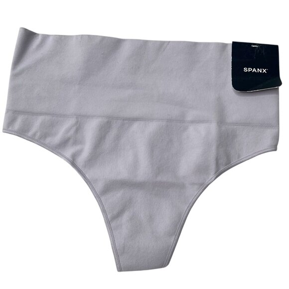 Spanx High-Waisted Purple EcoCare Shaping Thong Seamless Panty Small 40048r - Picture 1 of 6